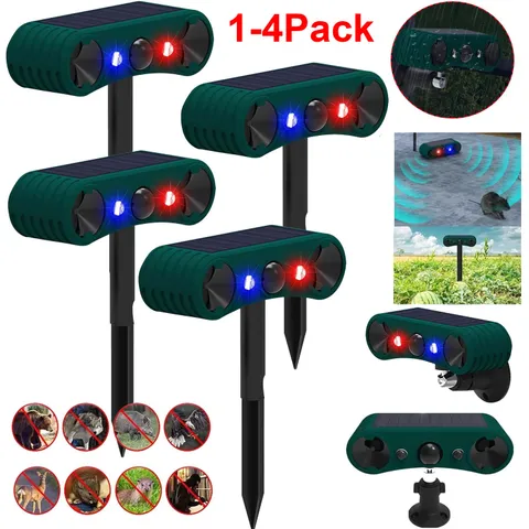 Outdoor Solar Wireless Motion Sensor Alarm Sound Detector 130db Loud Noise