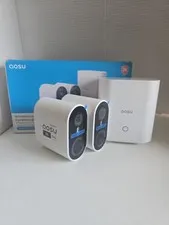 aosu Rechargeable Battery Camera 2K QHD AI & WIFI 2-Cam + HomeBase – No Fees