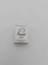NEW Vintage LockMasters USA Padlock #048 Laminated Steel Lock NOS 1980s Retro
