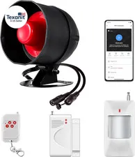 Wifi Alarm Home Security System, Wireless Alarm System with Loud 120Db Window Do
