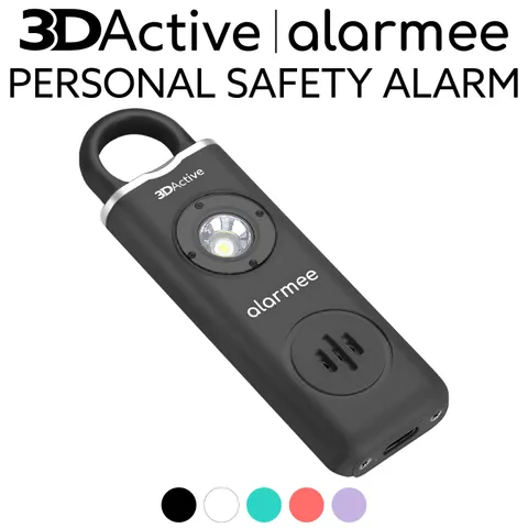 3DActive Alarmee Rechargeable Personal Safety Alarm Security Emergency SOS Light