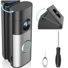 Adjustable 30-55° Doorbell Angle Mount for Ring Newest 2026 Battery Doorbell/...