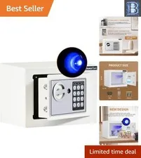 Elegant Digital Safe with Induction Light & Anti-Pry Design for Security