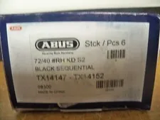 6 NEW ABUS 72/40 BLACK SEQUENTIAL SAFETY LOCKOUT PADLOCKS FREE ADVANTAGE S&H