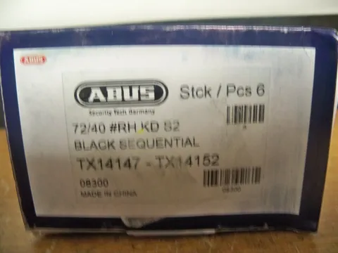 6 NEW ABUS 72/40 BLACK SEQUENTIAL SAFETY LOCKOUT PADLOCKS FREE ADVANTAGE S&H