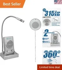 TW102 Window Microphone Speaker - High Power Output for Effective Communication