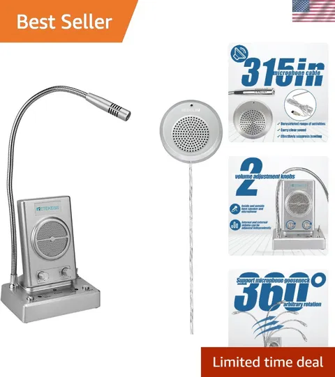 TW102 Window Microphone Speaker - High Power Output for Effective Communication