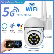 Security Camera System 2.0MP 5G Wifi Camera with Night Vision Motion Detection A