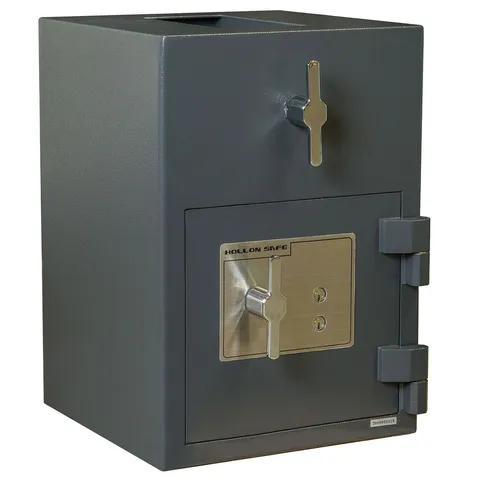 Hollon RH-2014K B-Rated Rotary Hopper Depository Safe Dual Key Lock Steel 93 lbs