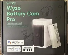 Wyze Battery Cam Pro Wireless Indoor/Outdoor 2K HD Security Camera Color WYZECOP
