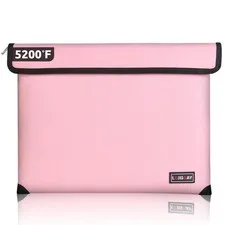Fireproof Document Bag - with 5200°F Heat Insulated, Waterproof Fireproof pou...