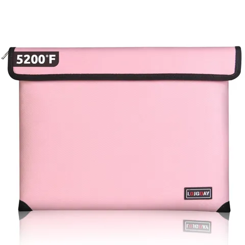 Fireproof Document Bag - with 5200°F Heat Insulated, Waterproof Fireproof pou...
