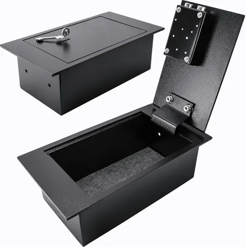 0.22 Cu. Ft. Hidden Floor Safe with Key Lock Solid Steel Construction, Concealed