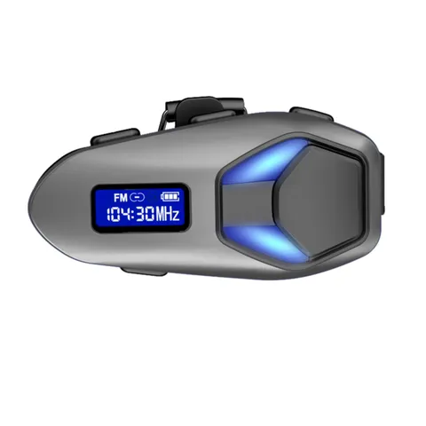 Helmet BT Headset With FM Radio Support Two-Way Intercom RGB Lights IP65 Ra XJKM
