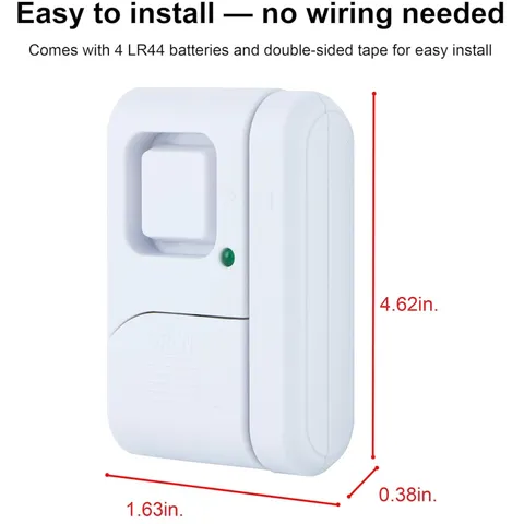Wireless Home Security Door Alarms, 120dB, 6 Pack