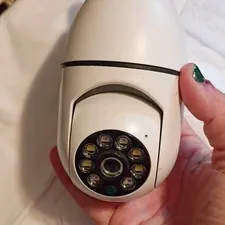 White PTZ Wi‑Fi Wireless IP Security Camera, Night Vision, Indoor/Outdoor