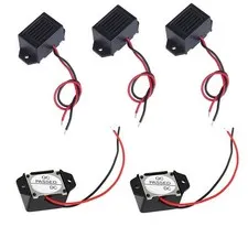 tatoko 5PCS Mini Buzzers with Leads - 12V 400Hz Morse Code Mechanical Electro...