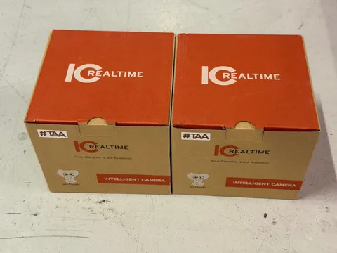 Lot Of 2 - IC Realtime IPMX-E20F-IRW2 2MP IP Indoor/Outdoor Eyeball Dome Camera