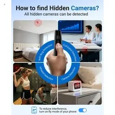 Hidden Camera Detectors 6-in-1 Hidden Bug and Camera Detector GPS Tracker Det...