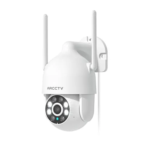 2K Security Camera Outdoor, 2.4G/5G WiFi 24/7 Recording Security Camera, 360°...
