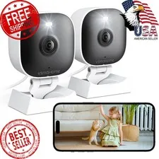 VSMAHOME 2K Indoor Outdoor Security Cameras 2 Pack