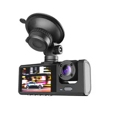 Car Front Rear Camera 3 Lens DVR Video Recorder Dash Night Vision G-Sensor 170°