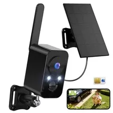 4G SIM Cellular Cameras Wireless Outdoor/Indoor: No WiFi Battery Operated for...
