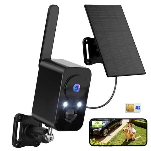 4G SIM Cellular Cameras Wireless Outdoor/Indoor: No WiFi Battery Operated for...