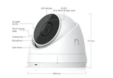 Ubiquiti UniFi G5 Turret Ultra 4MP/2K Camera (UVC-G5-Turret-Ultra), White