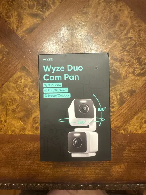 Wyze Duo Cam Pan Indoor/Outdoor 2K 360° Pan/Tilt Smart Security Camera - New!