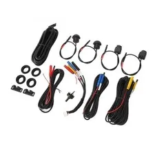 360 Car Camera, Panoramic Surround View Camera System Front Rear 1080P, Black