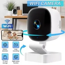 Mini Camara De Seguridad 1080P WiFi Security Camera Para Casa Interior Con Audio