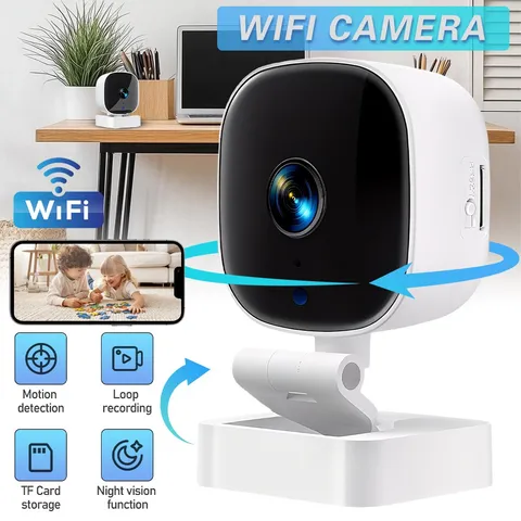 Mini Camara De Seguridad 1080P WiFi Security Camera Para Casa Interior Con Audio