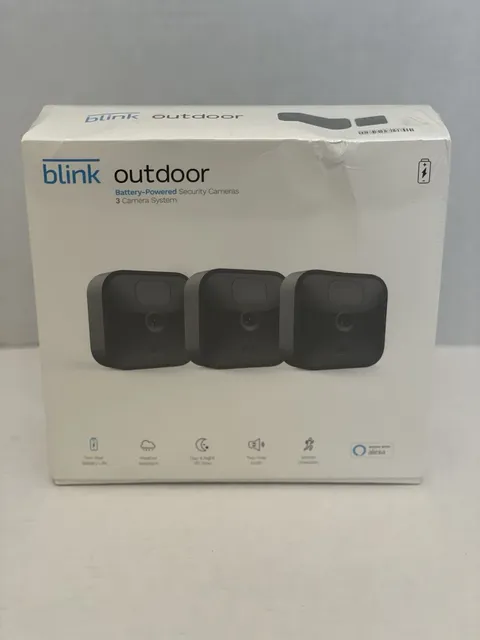 Blink Outdoor Battery-Powered Wireless Security Camera 3rd Gen 3-Pack New/Sealed