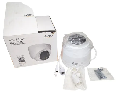 ARENTI 8MP 4K Add On Outdoor Dome Security Camera PoE IP Surveillance AIC-820W