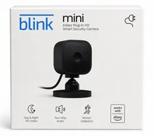 Blink Mini Indoor Plug-In HD Wi-Fi IP Camera, Motion Detect, 2-Way Audio