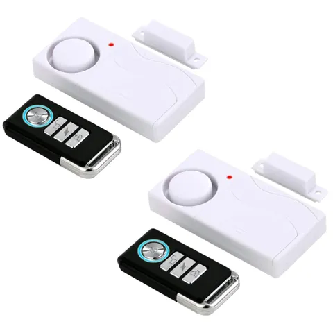 Remote-Controlled Door Security Alarm 2-Pack
