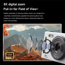 4KDigital Camera 2.4 Inch Screen 50MP Vlogging Camera 8X Digital Zoom Retro Port
