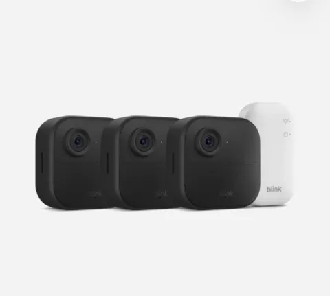 Blink Outdoor 4 3-Camera Wireless Security System Sync Module Open Box New