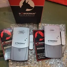 Lot of 2 Doberman Security SE-0101 Door & Window Alarms Ultra-slim Magnetic
