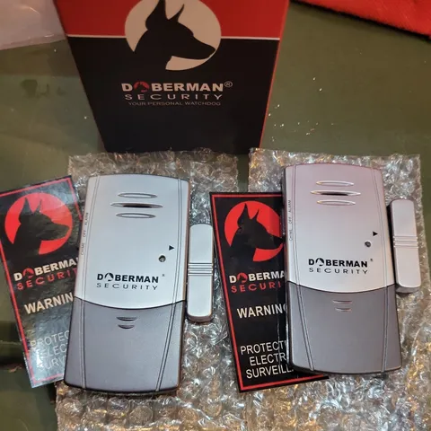 Lot of 2 Doberman Security SE-0101 Door & Window Alarms Ultra-slim Magnetic