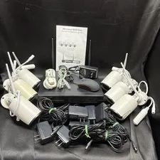 Wireless Security Camera System SMONET 6 Camera Home Surveillance DVR Kit