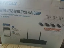MAYSLLY Wireless 8CH 1080p NVR System w/ 4 IP Cams Night Vision 300m