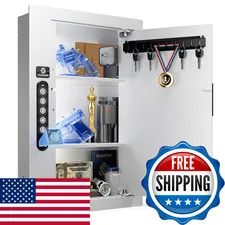 Xdeer Quick Access Biometric Wall Safe Hidden In-Wall Security Safe Between