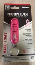 SABRE Pink Personal Alarm 120dB Compact Key Ring Personal Safety Device
