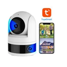 Dual Lens For Tuya Smart Security Camera 3K 6MP Pet Dog Camera Monitor AI Auto