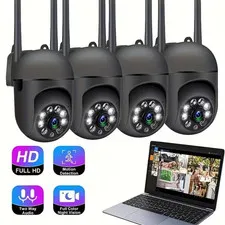 1080P WiFi Security Camera 360° Pan Tilt Dual Lens Indoor Pet Motion Tracking