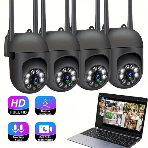 1080P WiFi Security Camera 360° Pan Tilt Dual Lens Indoor Pet Motion Tracking