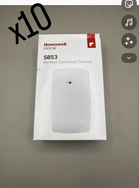 Lot of 10 **** Honeywell 5853 Wireless Glass Break Detector
