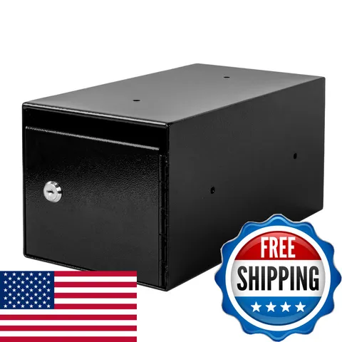 Eienhoshi Steel Cash Drop Money Safe Tamper-Proof Slot Mountable Cash Lock For